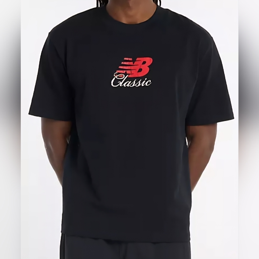 New Balance Hoops Graphic Tee, Size M, Black, Retail $39.99 USD